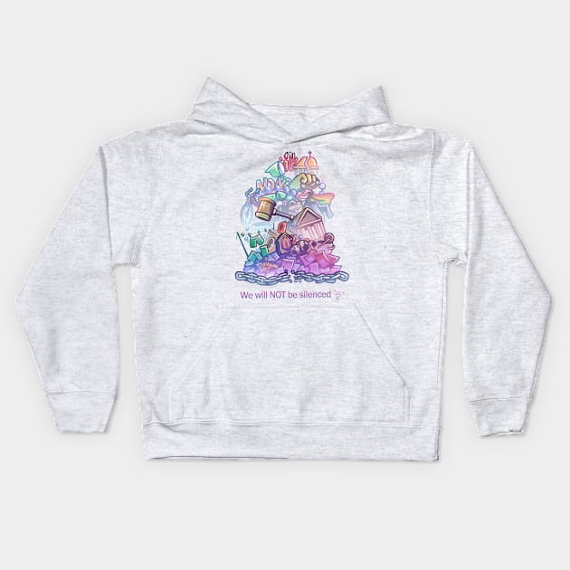 #EmpowerCreativity Woman's Day by Kurara Kids Hoodie by myprofanity